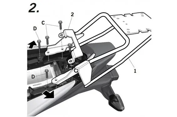 Support top Case Shad CBR125R (11-17) Acheter En Ligne