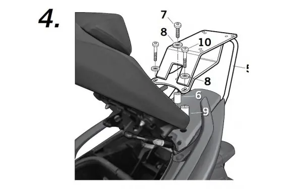 Promotion Saisonnière Support Top Case Shad T-MAX 500 XP (08-12)