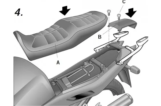 Support Top Case SHAD XJ900 DIVERSION (94-03) Achetez Aujourd'hui