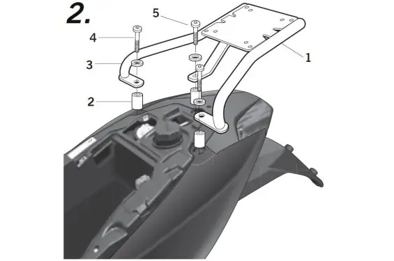 Commande En Gros Support Top Case Shad Sportcity One 125 (09-17)