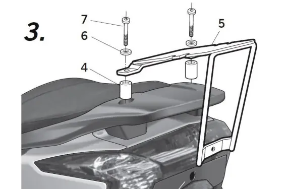 Support Top Case Shad Kymco Super Dink - Street 125 et 300 (09-16) Bon Plan