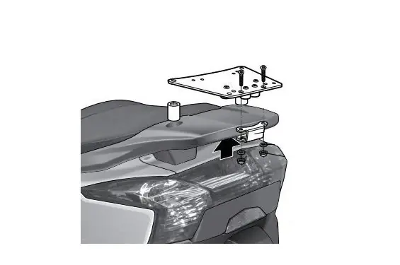 Support Top Case Shad Super Dink-Street 125 et 300 (09-14) Meilleure Vente