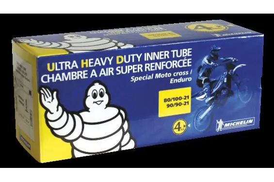 Achetez Aujourd'hui Chambre à Air 18 UHD Ultra Renforcée 4mm 100/100, 110/100, 120/90, 130/80 x 18 - Michelin Moto MX - 034757