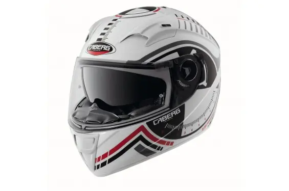 Casque Caberg VOX Rival Blanc Gris Canon Expédié Aujourd'hui