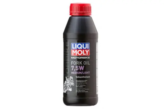 Huile de fourche LIQUI MOLY Motorbike FORK OIL 7.5w Full Synthetic 0.5L Réduction