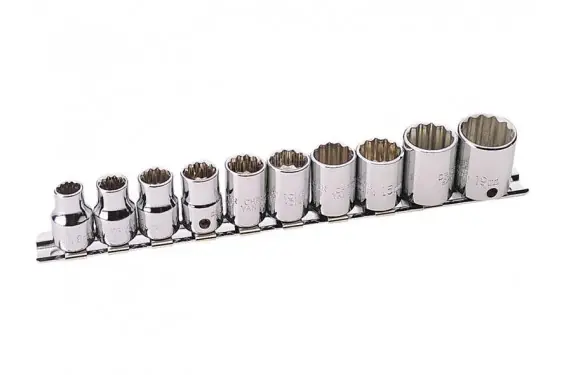 Must-Have Jeu de 10 Douilles 12 pans 3/8" Hi-Torq Draper