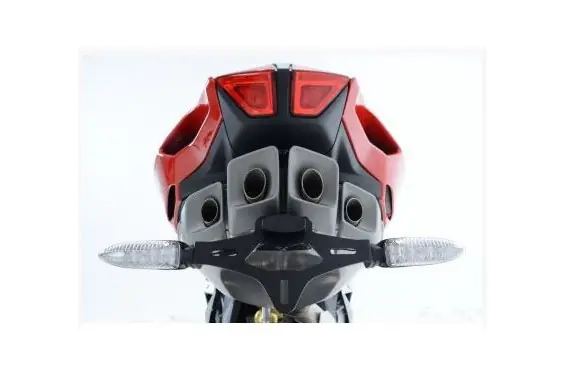 Vente Flash Support de Plaque R&G pour MV Agusta Brutale 1090 (15-19), 1090 R (13-15), 1090 RR (15-19) - LP0195BK