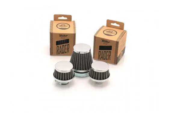 Filtre à air moto universel conique chromé Ø50mm Marque
