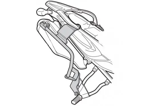 Support de Valise Shad 3P System pour V-Strom 650 (12-16) Affaire À Saisir