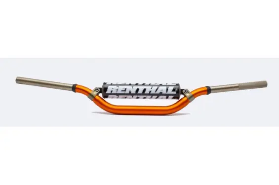 Guidon Moto Orange RENTHAL TwinWall Moyen Ø 28.6mm Replica KTM Racing Livraison Express