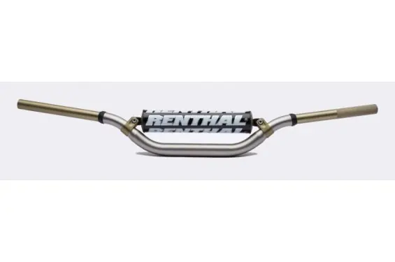 Guidon Moto Titane RENTHAL TwinWall Moyen Ø 28.6mm Replica KTM Racing Paiement Sécurisé