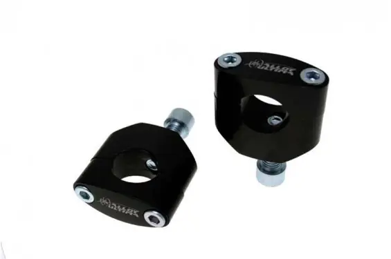 Vente Flash Pontet Réglable Anodisé Titane pour Tés de Fourche Percé 55mm - 22.2 mm