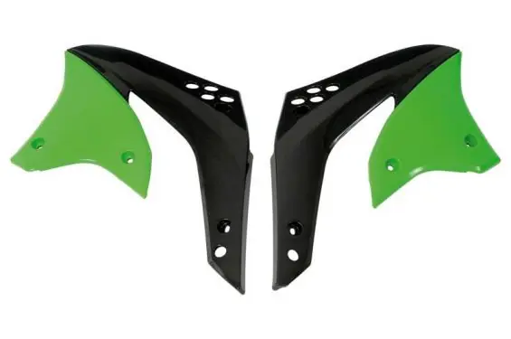 Top Vente Ouies de Radiateur Vert/noir UFO Moto pour Kawasaki KX450 F (06-08) - KA03770