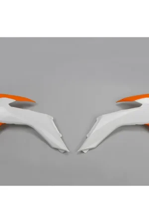 Commande En Gros Ouies de Radiateur Orange / Blanc ou Orange/Noir UFO Moto pour KTM EXC450 (15-16) EXC500 (15-16) - KT04052
