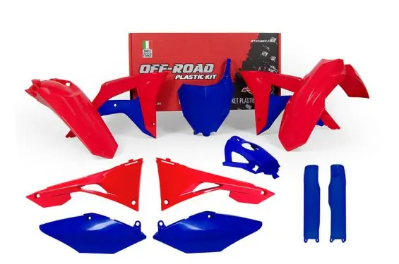 Acheter Direct Kit Plastique RaceTech pour Moto Honda CRF250 R (2018) CRF450 R (17-18) - Rouge Bleu