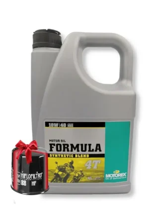 Huile Motorex Formula 4T 10W40 4 Litres + Filtre à Huile Offert Commande En Gros