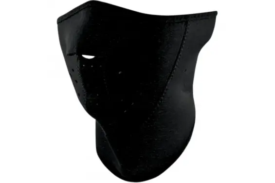 Usine Directe 1/2 Masque Facial Néoprène 3 Couches ZANHEADGEAR Black Moto - Quad - Scooter
