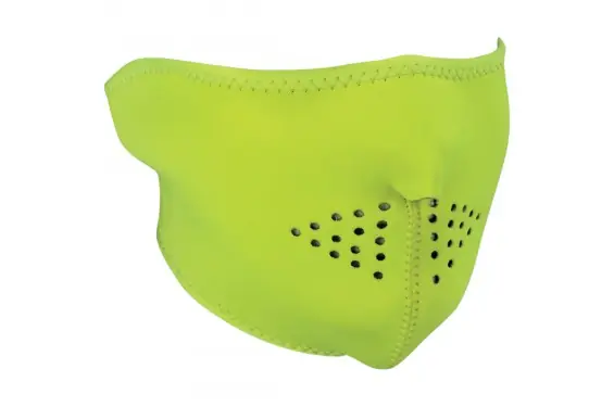 1/2 Masque Facial Néoprène ZANHEADGEAR Jaune Moto - Quad - Scooter Super Prix