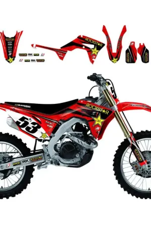 Kit Déco Honda Rockstar Energy Drink pour CR125 R (00-07) CR250 R (00-07) Affaire À Saisir