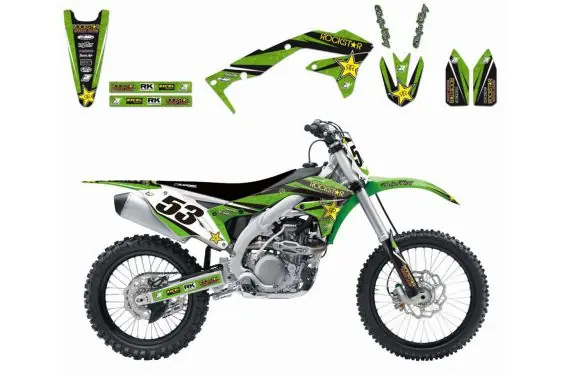 Kit Déco Kawasaki Rockstar Energy Drink pour KX250 F (17-20) Meilleur Prix