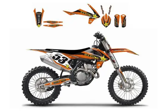 Kit Déco KTM Rockstar Energy Drink pour SX-F250, SX-F350 et SX-F450 (19-20) Top Vente