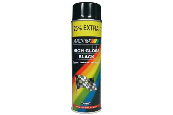 Peinture Noir Brillant MOTIP Commander Vite