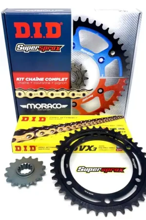 Vente Flash Kit Chaîne Moto DID pour Yamaha DT125R et DT125RE (88-07)