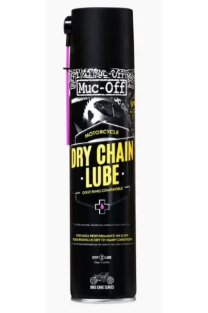 Graisse Chaîne Dry PTFE Chain Lube MUC-OFF 400ml Prix Bas