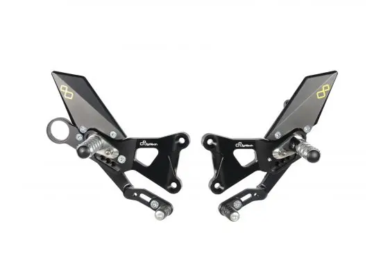 Commande Reculée LighTech (repose pied repliable) pour S 1000 RR et HP4 (09-14) Nouvel Arrivage