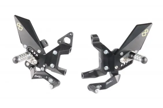 Commande Reculée LighTech (repose pied repliable) pour Panigale 899 (13-15) Panigale 959 (16-19) Expédition Rapide