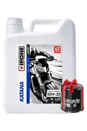 Achetez Aujourd'hui Huile Ipone KATANA 10W30 4T, 4 Litres + Filtre à Huile Offert