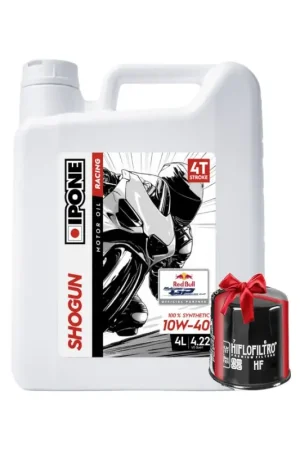 Huile moto Ipone Shogun 10W40 4 Litres + Filtre à Huile Offert Livraison Express