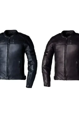 Blouson Moto Cuir RST Hillberry 2 CE Isle Of Man TT Seulement Aujourd'hui