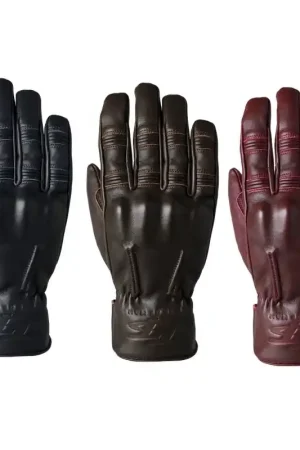 Gants Moto Cuir RST HilIberry 2 CE Badgé Isle Of Man TT Vente Directe