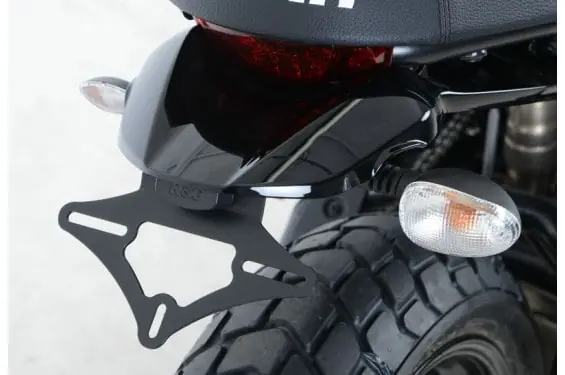 Expédition Rapide Support de Plaque R&G pour Ducati 400 Scrambler Sixty 2 (16-21) - LP0213BK