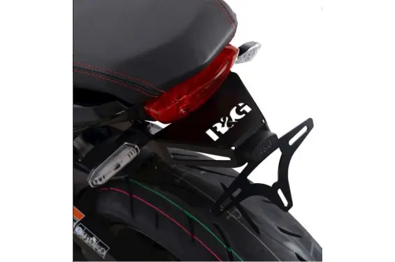 Expédié Aujourd'hui Support de Plaque R&G pour Honda CB 650 R & CBR 650 R (21-23) - LP0300BK