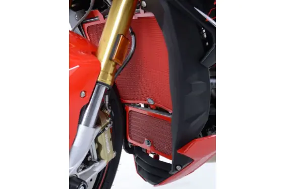 Vente Flash Protection de Radiateur d‘Huile Alu Rouge R&G pour BMW S 1000 RR (10-18) HP4 (09-14) - OCG0005RE