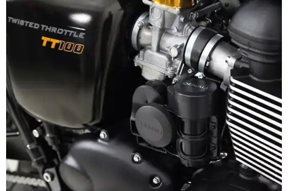 Dernier Modèle Support de klaxon DENALI SoundBomb pour Triumph 865 Thruxton (04-16)