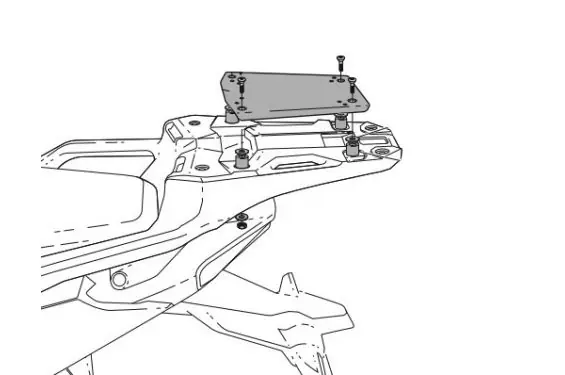 Support Top Case Scooter pour X-ADV 750 (21-22) (avec porte-paquet origine) Expédition Rapide