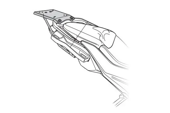 Soldes Support Top Case Shad pour BMW S1000XR et M (20-24) (pour modèle avec poignées latérales origine)