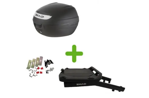 Authentique Pack Shad Top Case + Support pour Yamaha N-MAX 125 (21-25)