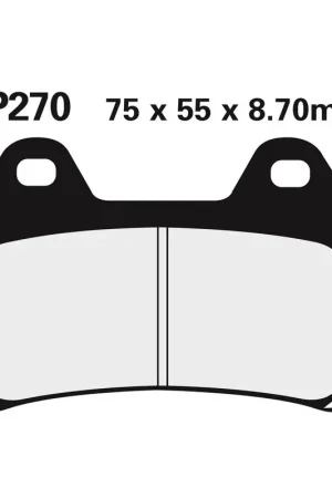 Vente Flash Plaquette de frein Avant Nissin NS 2P270 - Organique Route