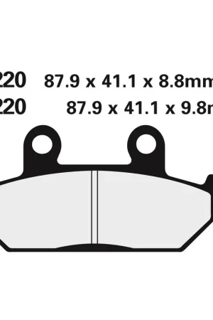 Vente Directe Plaquette de frein Avant Nissin ST 2P220 - Métal Fritté Route