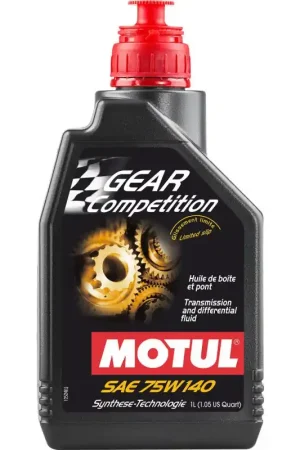 Prix Choc Huile de Boite et Pont Motul Gear Compétition 75w140 1 Litre