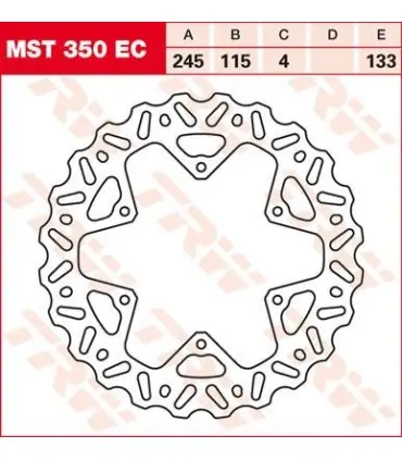Achat Immédiat Disque de frein fix wave g/d MST350EC