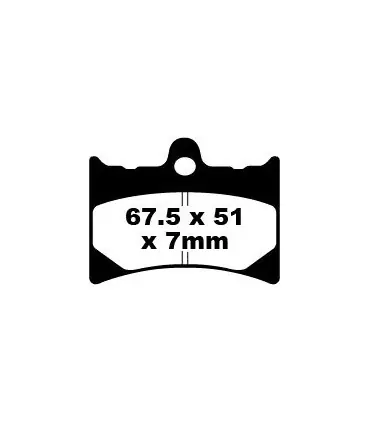 Vente Directe Plaquettes de frein frittées hh FA126HH