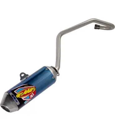 Achat Immédiat Silencieux FMF Embout Factory 4.1 Anodisé Bleu / Embout Inox - 18201967